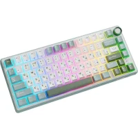 Клавиатура Royal Kludge R75 RGB Sky Cyan (RK Brown) фото 3